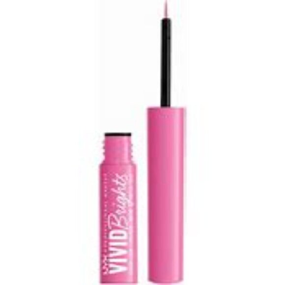 NYX Vivid Brights Colored Liquid Eyeliner- Don’t Pink Twice  - BRAND NEW IN SEA… - Picture 2 of 5